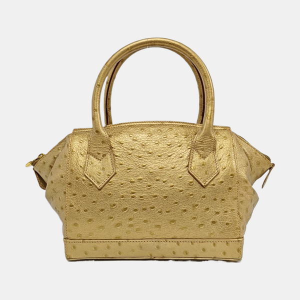 Leather Shoulder Bag Gold