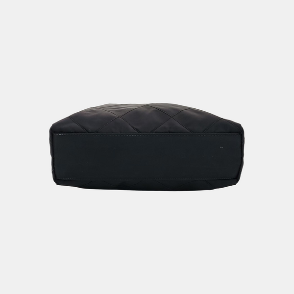Nylon Quilted Nylon Black