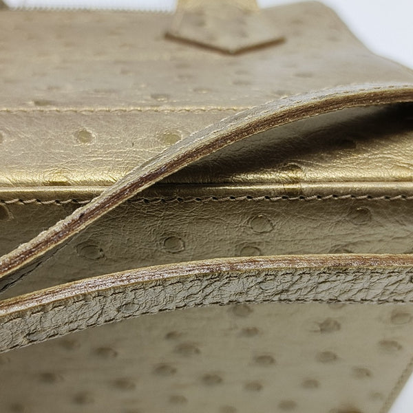 Leather Shoulder Bag Gold
