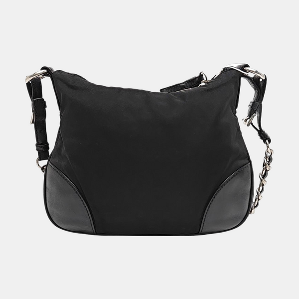 Nylon Shoulder Bag Black