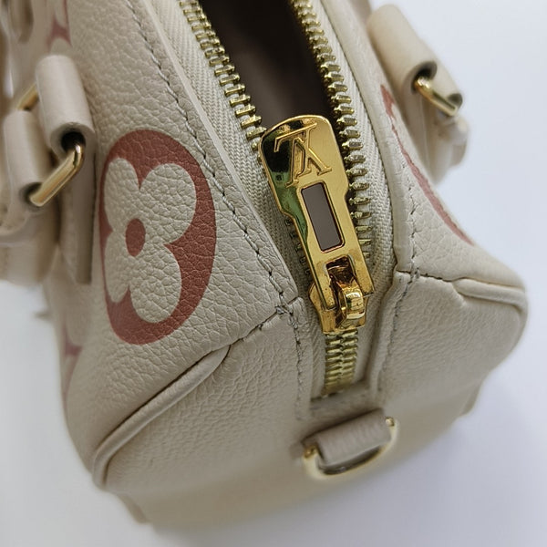SPEEDY 20 Monogram Calfskin Beige