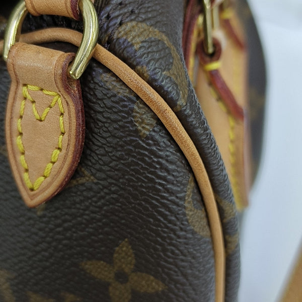 SPEEDY Nano Monogram Coated Canvas Brown