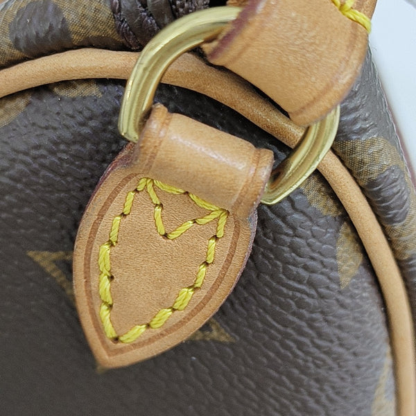 SPEEDY Nano Monogram Coated Canvas Brown