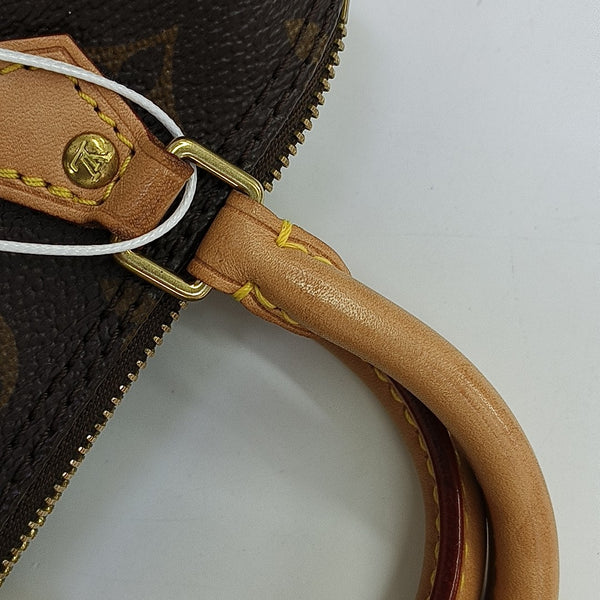 SPEEDY Nano Monogram Coated Canvas Brown