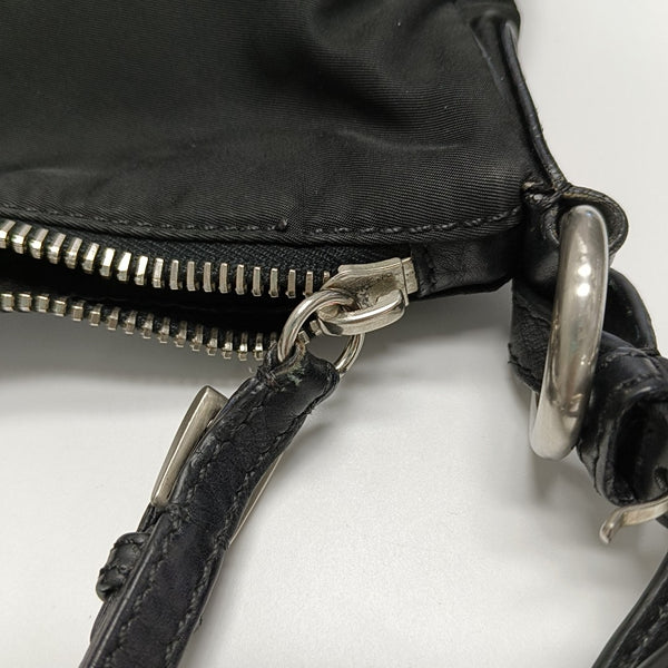 Nylon Shoulder Bag Black