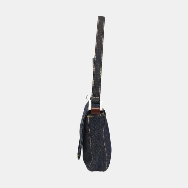 Fabric Shoulder Bag Blue