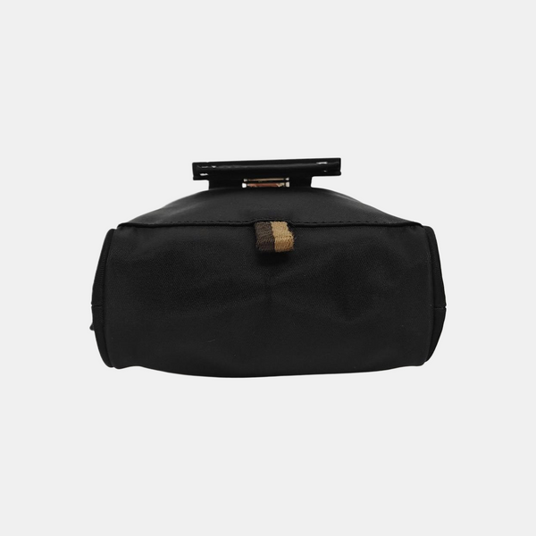 Nylon Shoulder Bag Black