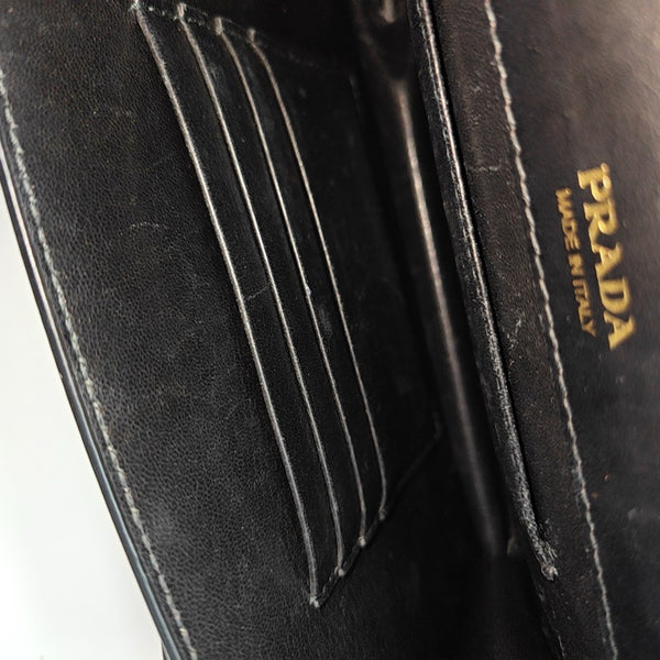 Calfskin Shoulder Bag Mini Black