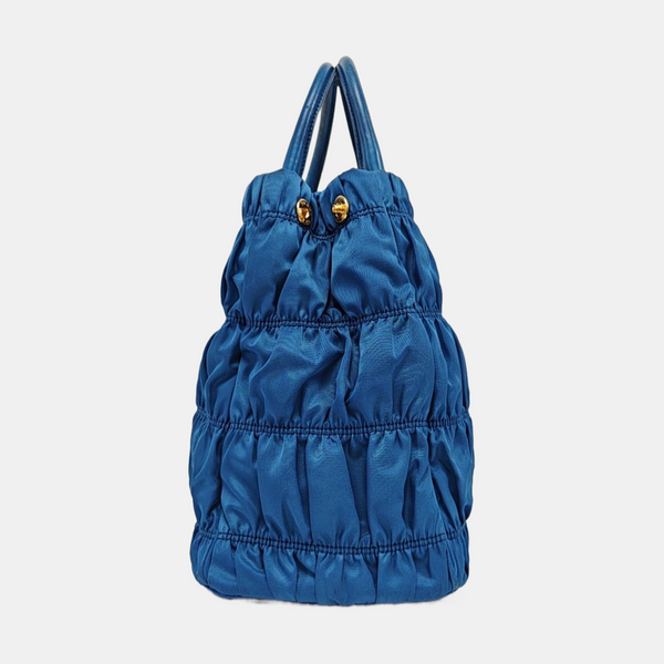 Gaufre Quilted Nylon Blue