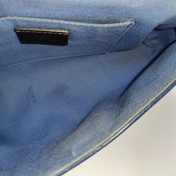 Calfskin Shoulder Bag Blue