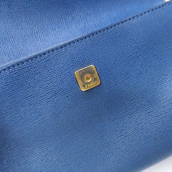 Calfskin Shoulder Bag Blue