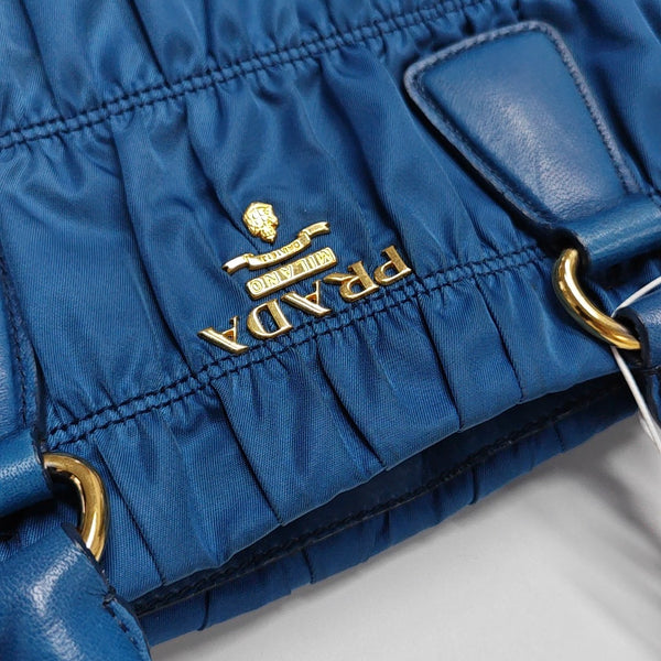 Gaufre Quilted Nylon Blue