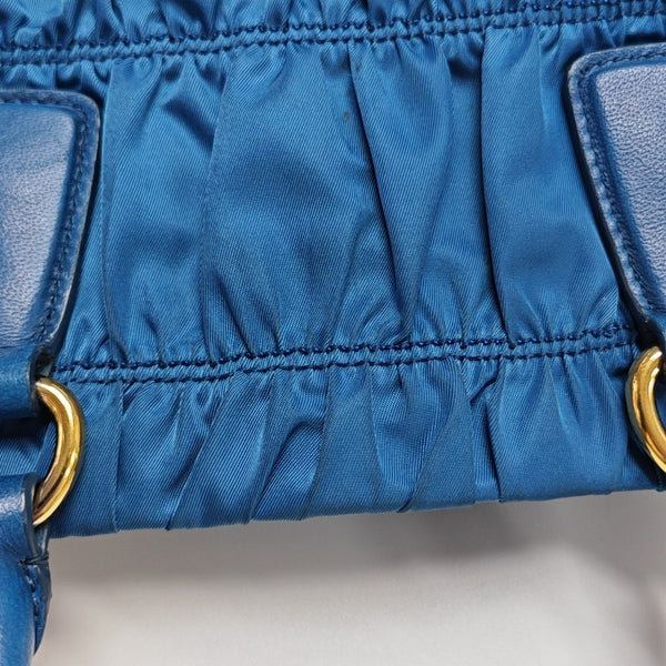 Gaufre Quilted Nylon Blue