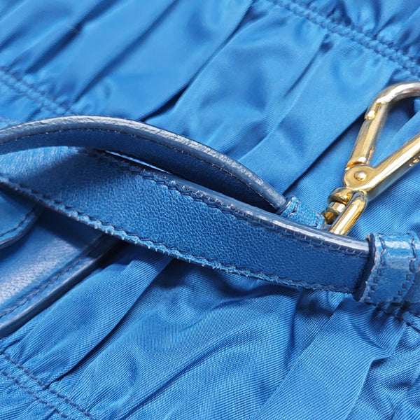 Gaufre Quilted Nylon Blue