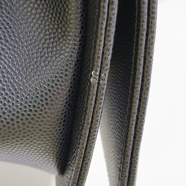 BOY CHANEL Small Quilted Grained Calfskin Black