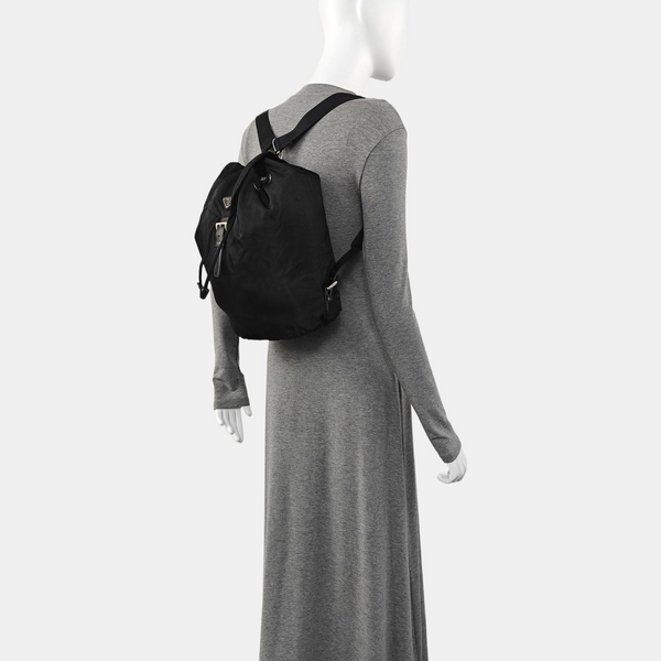 Nylon Backpack Black