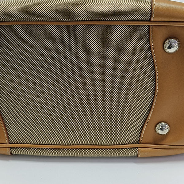 Canvas Top Handle Bag Brown