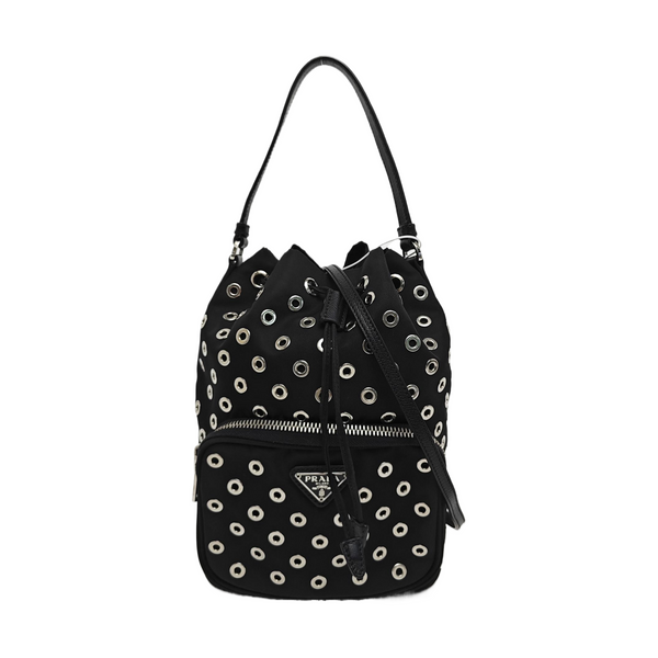 Nylon Bucket Bag Black