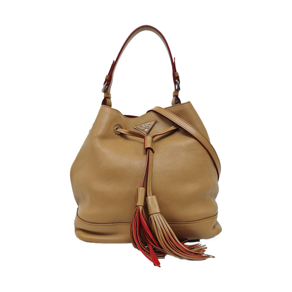 Calfskin Bucket Bag Brown