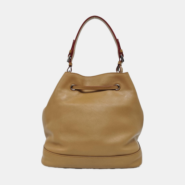 Calfskin Bucket Bag Brown