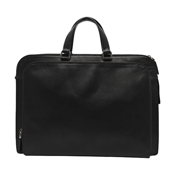 Saffiano Calfskin Top Handle Bag Black
