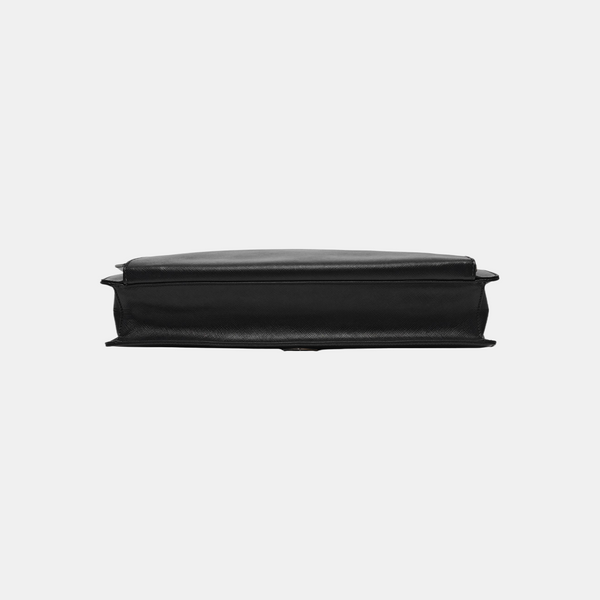 Saffiano Calfskin Top Handle Bag Black