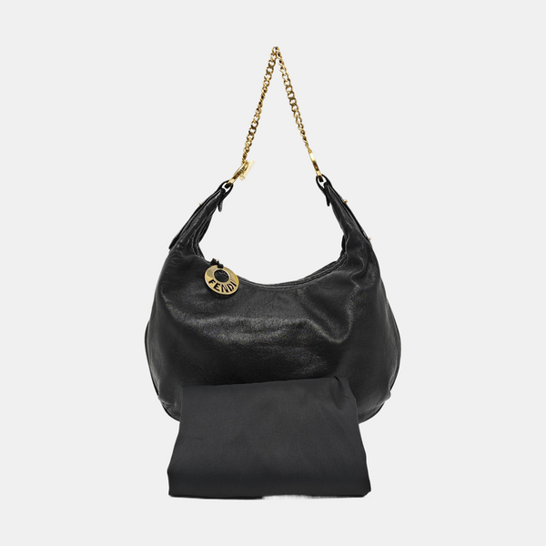 Calfskin Shoulder Bag Black