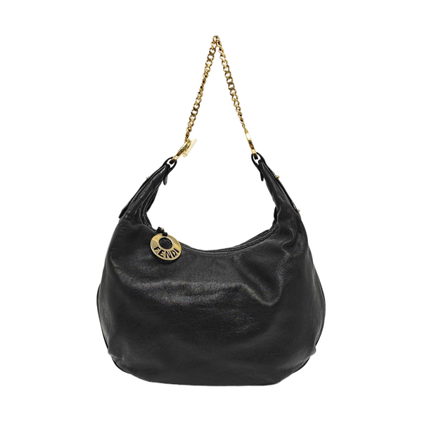 Calfskin Shoulder Bag Black
