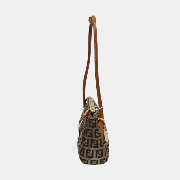 Canvas Top Handle Bag Brown