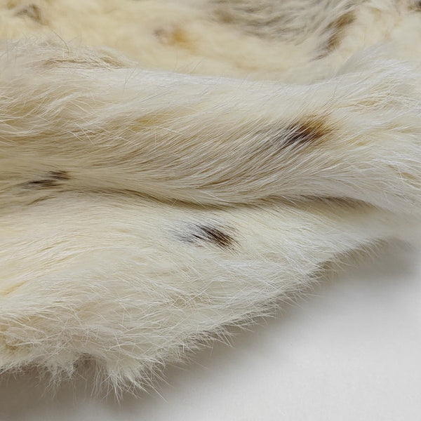 Fur Top Handle Bag Beige