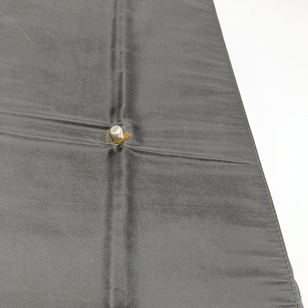 Quilted Nylon Top Handle Bag Black