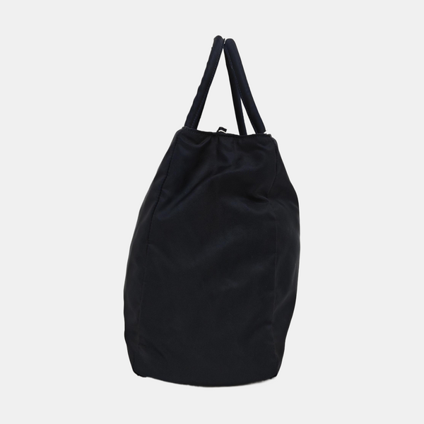 Nylon Top Handle Bag Black