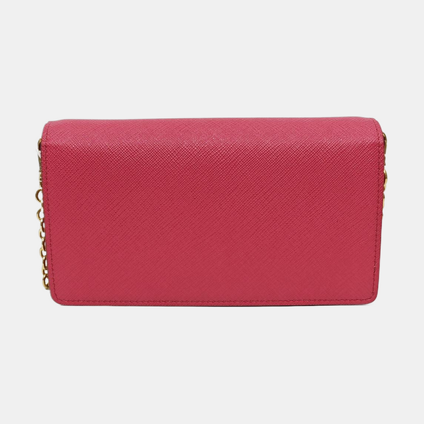 Saffiano Calfskin Shoulder Bag Red