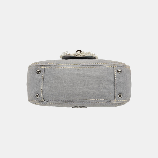 Canvas Top Handle Bag Blue