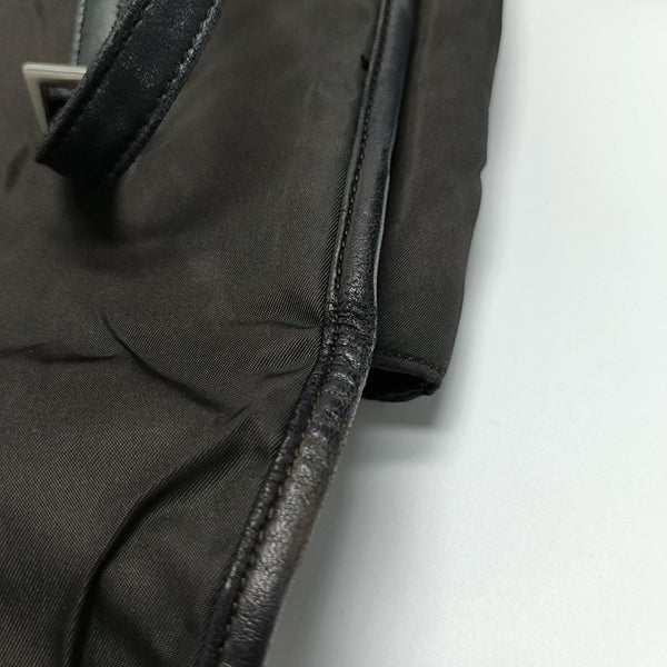 Nylon Tote Bag Brown