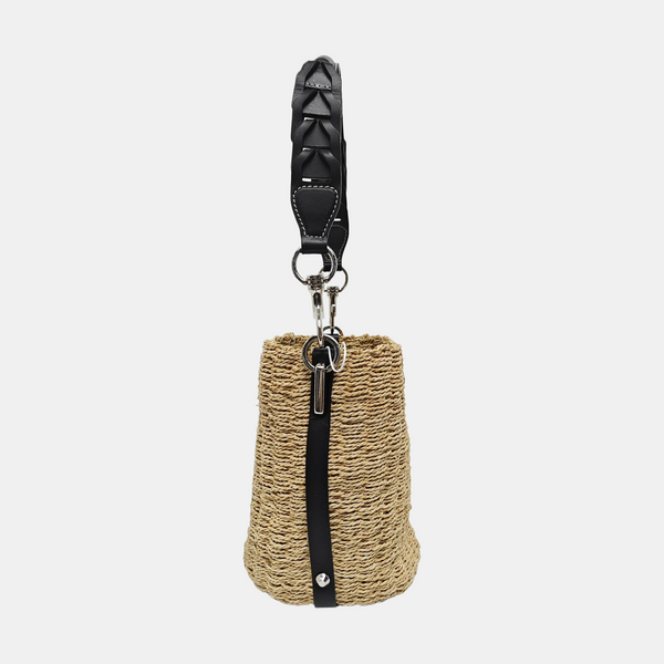 Straw Shoulder Bag Beige