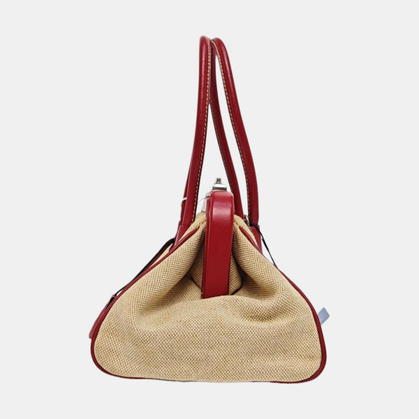 Canvas Shoulder Bag Beige