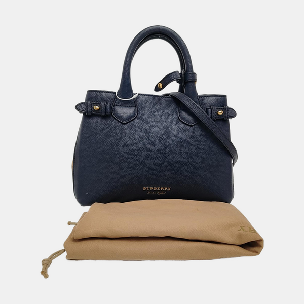 The Banner Small Calfskin Blue