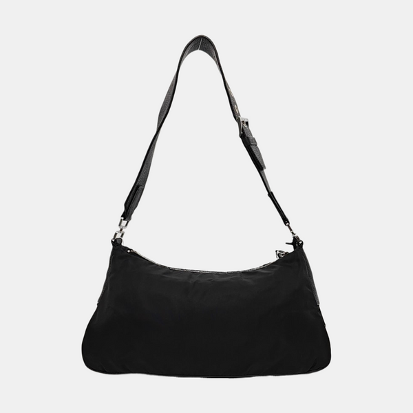 Nylon Shoulder Bag Black