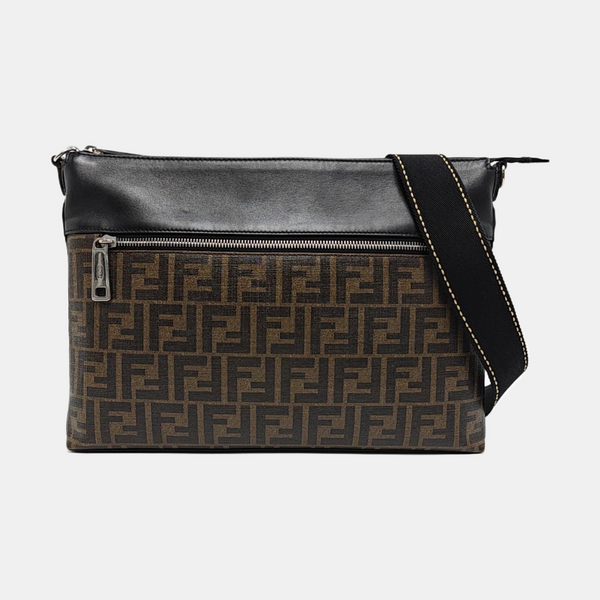 Fabric Shoulder Bag Brown