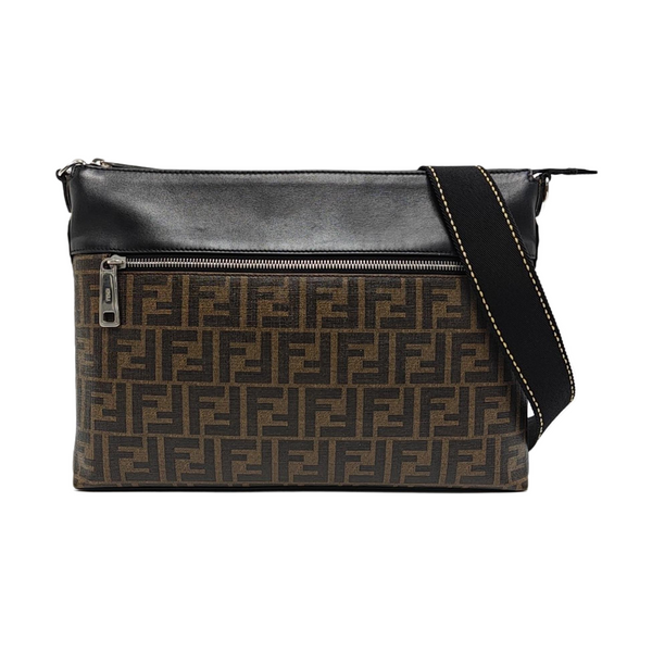 Fabric Shoulder Bag Brown