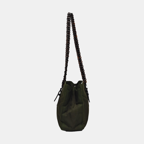 Nylon Tote Bag Green