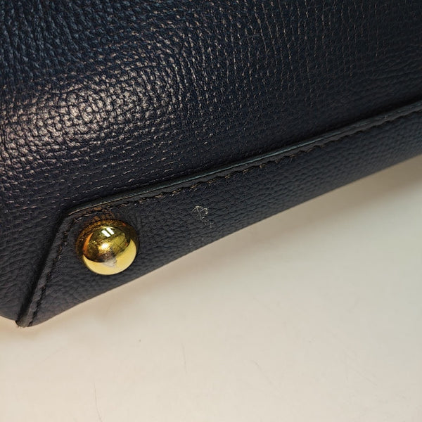 The Banner Small Calfskin Blue
