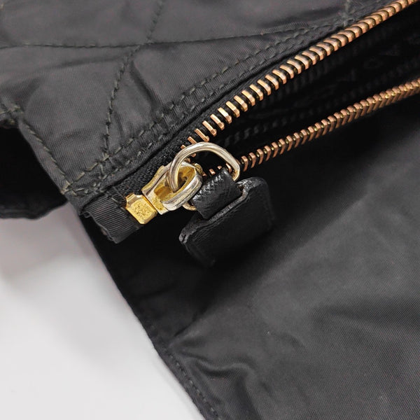 Nylon Quilted Nylon Black