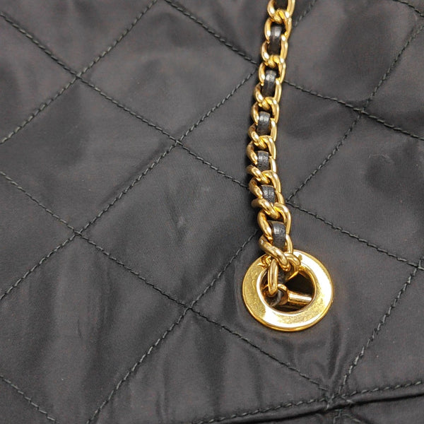 Nylon Quilted Nylon Black