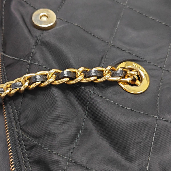 Nylon Quilted Nylon Black
