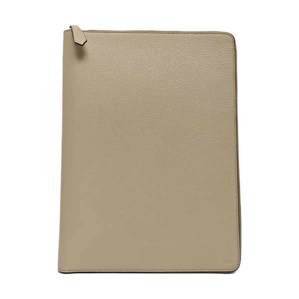 Leather Clutch Beige
