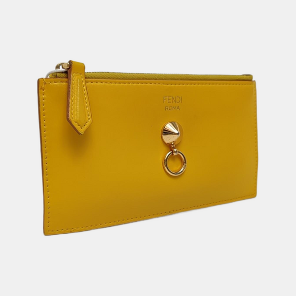 Calfskin Coin Purse Yellow