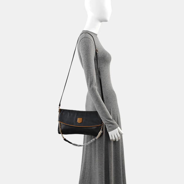 MACADAM CLUTCHES Calfskin Black