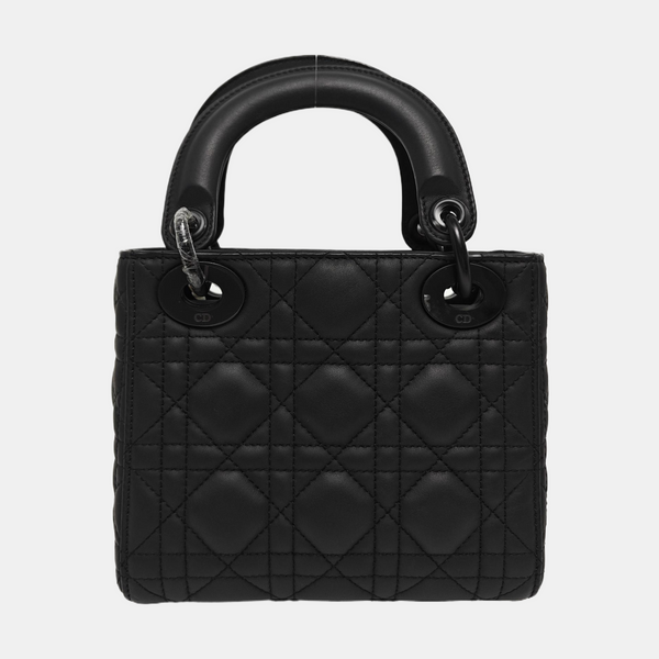 Lady Dior Mini Cannage Lambskin Black